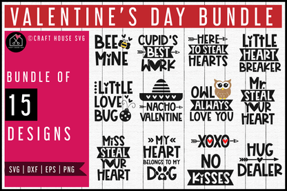 Valentine's Day SVG Bundle | MB64 Craft House SVG - SVG files for Cricut and Silhouette