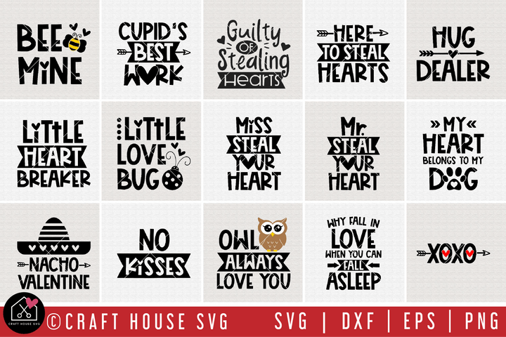 Valentine's Day SVG Bundle | MB64 Craft House SVG - SVG files for Cricut and Silhouette