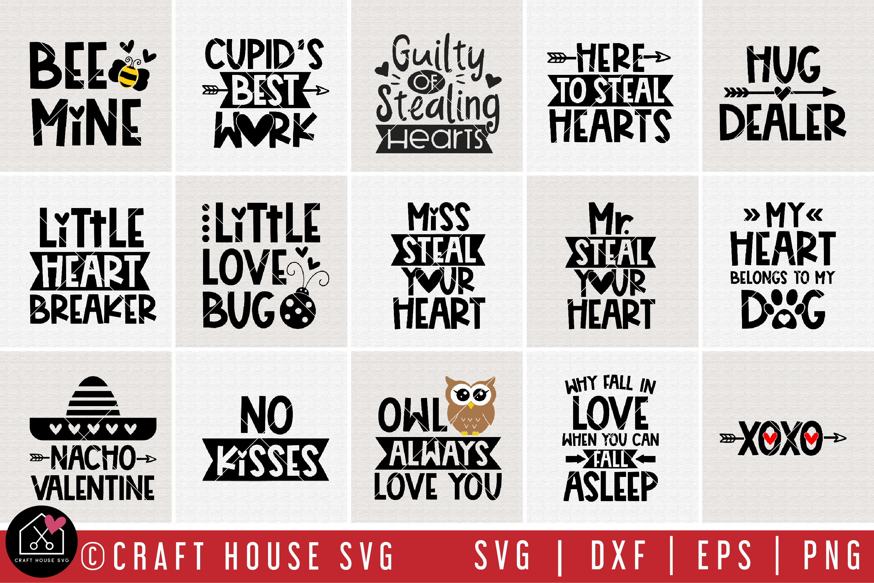 Valentine's Day SVG Bundle | MB64 Craft House SVG - SVG files for Cricut and Silhouette