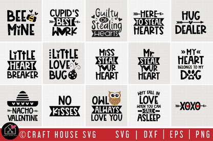 Valentine's Day SVG Bundle | MB64 Craft House SVG - SVG files for Cricut and Silhouette