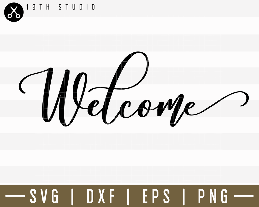 Welcome SVG | M14F23 Craft House SVG - SVG files for Cricut and Silhouette