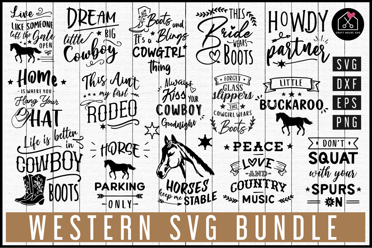 Western SVG Bundle | MB76 Craft House SVG - SVG files for Cricut and Silhouette