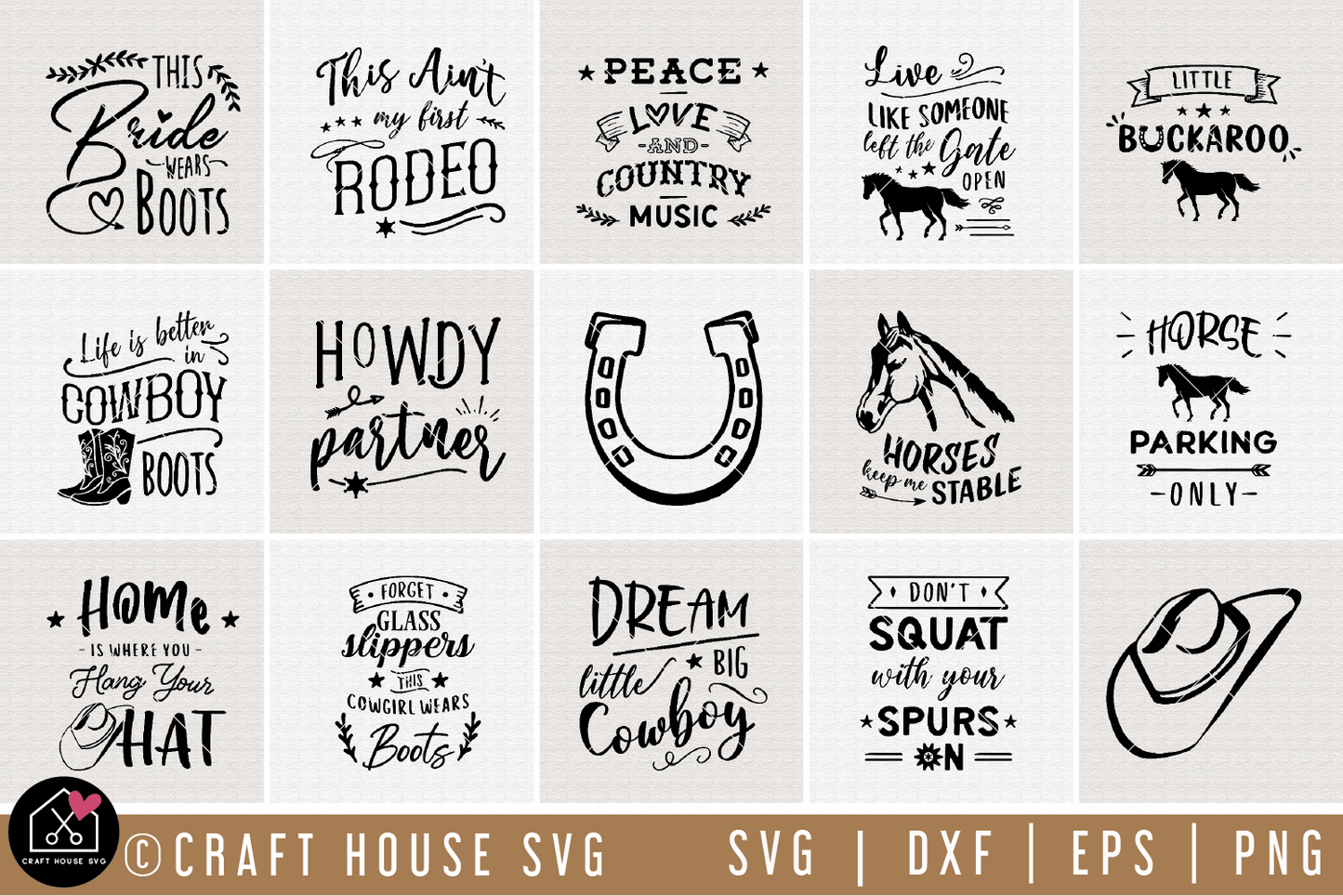 Western SVG Bundle | MB76 Craft House SVG - SVG files for Cricut and Silhouette