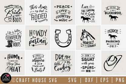Western SVG Bundle | MB76 Craft House SVG - SVG files for Cricut and Silhouette
