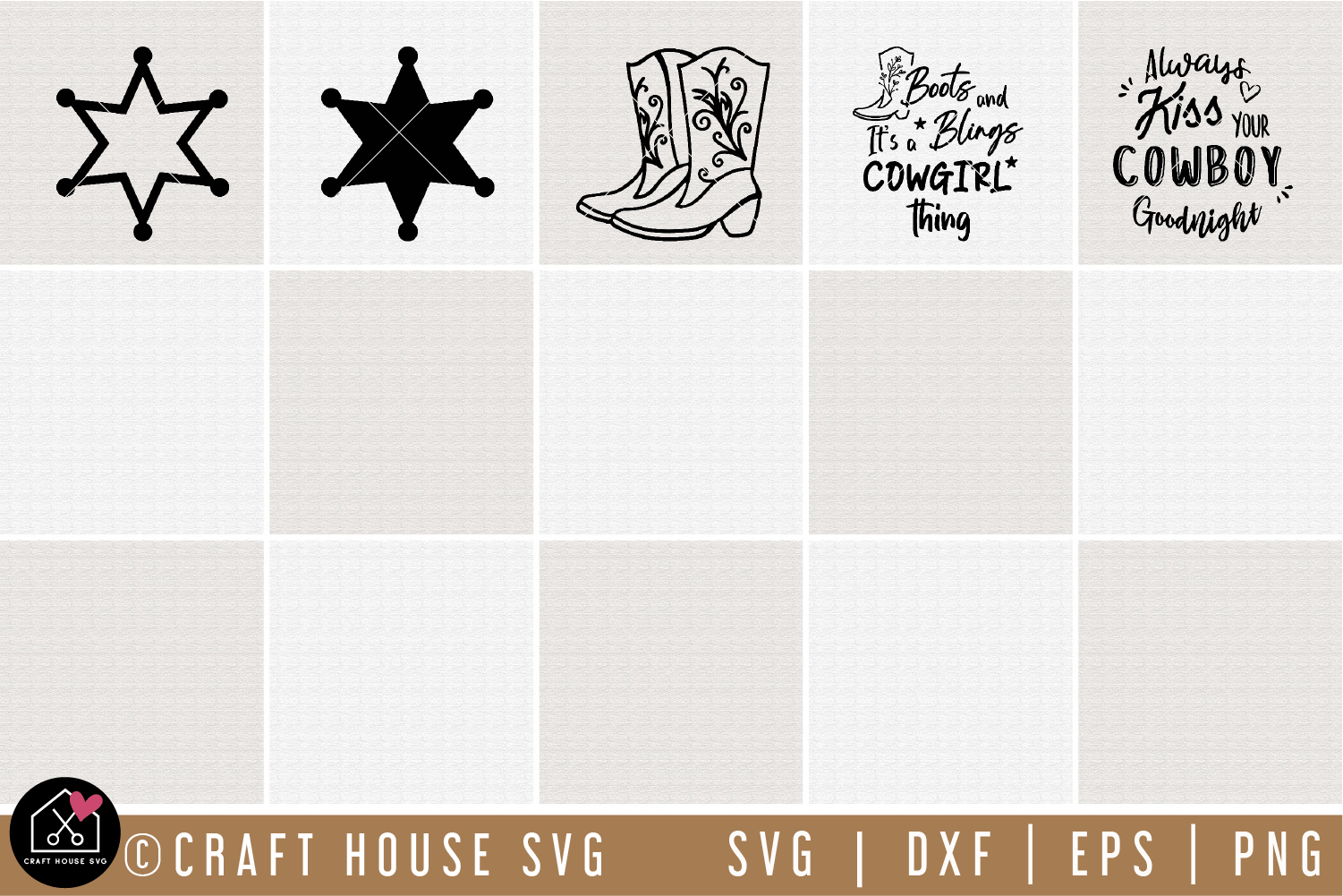 Western SVG Bundle | MB76 Craft House SVG - SVG files for Cricut and Silhouette