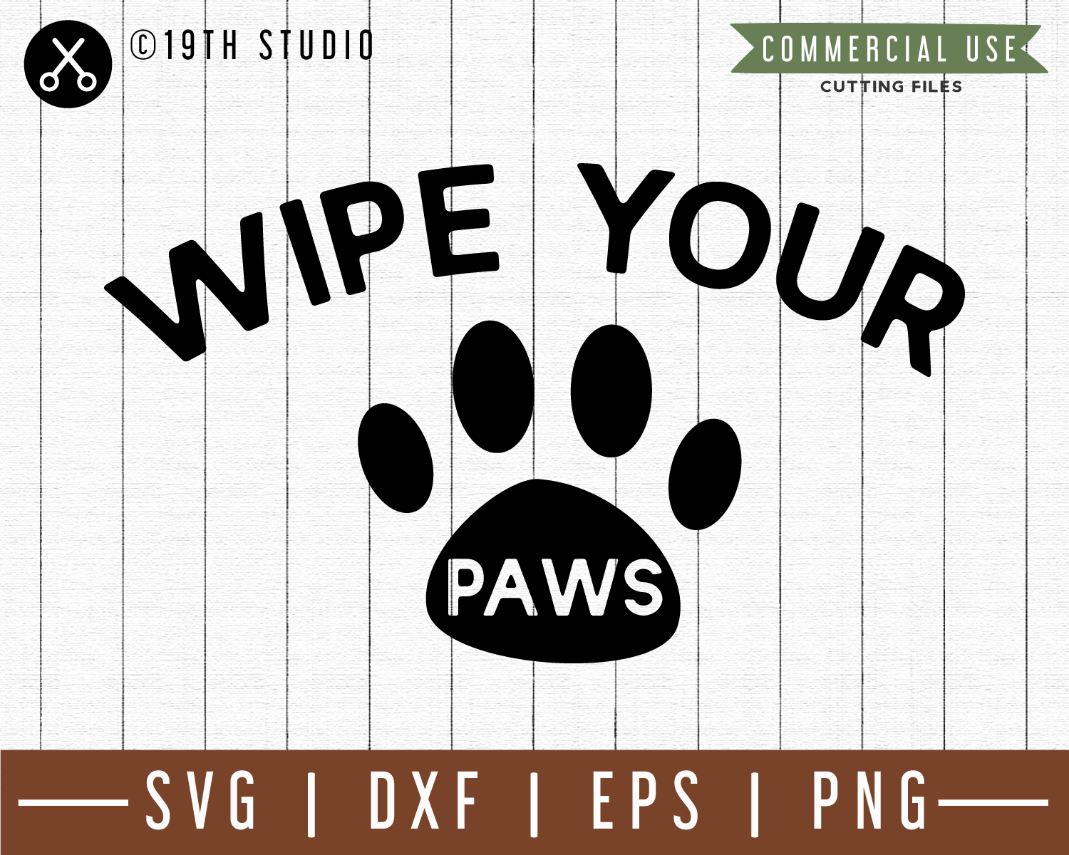 Wipe your paws SVG |M49F| A Doormat SVG file Craft House SVG - SVG files for Cricut and Silhouette